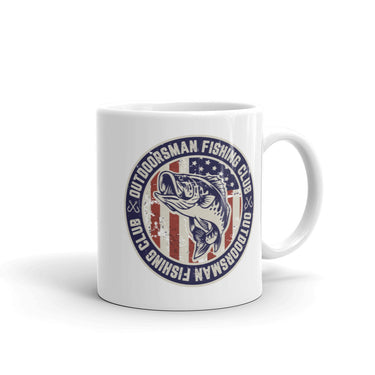 Outdoorsman Fishing Club Patriotic Coffee Mug